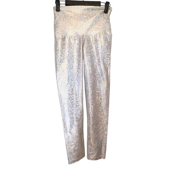 Emily HSU Pink Mini Fish Scales Ladies Size Small Leggings - Picture 2 of 5